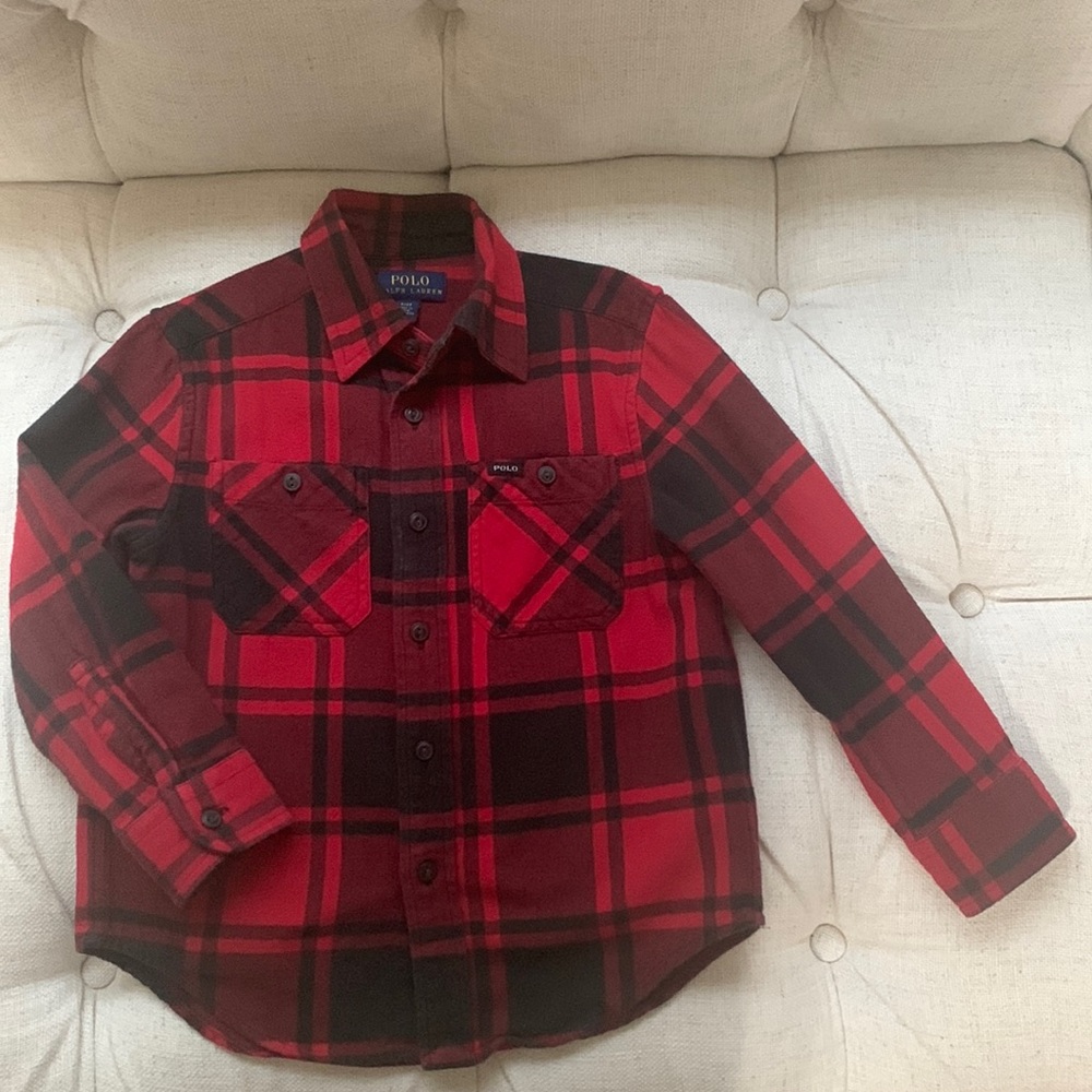 Polo Ralph Lauren Plaid Flannel Long Sleeve Shirt